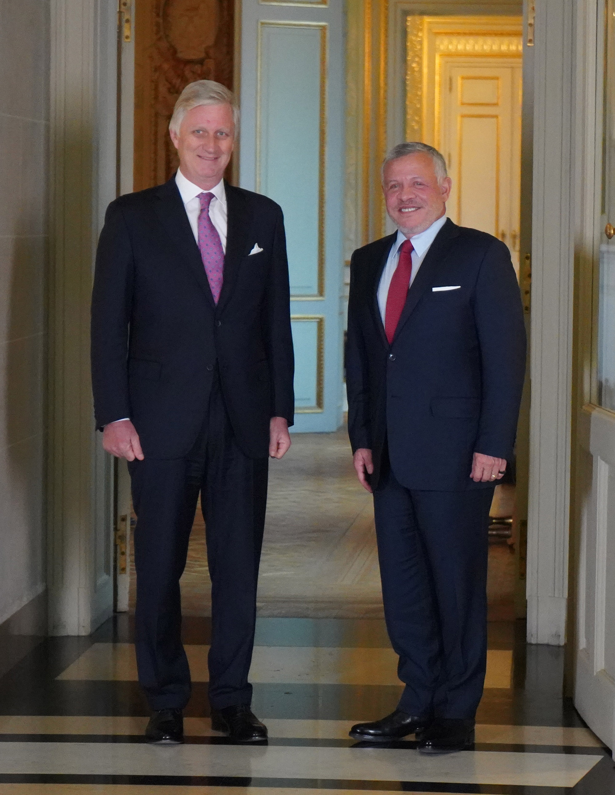 King meets Belgian monarch