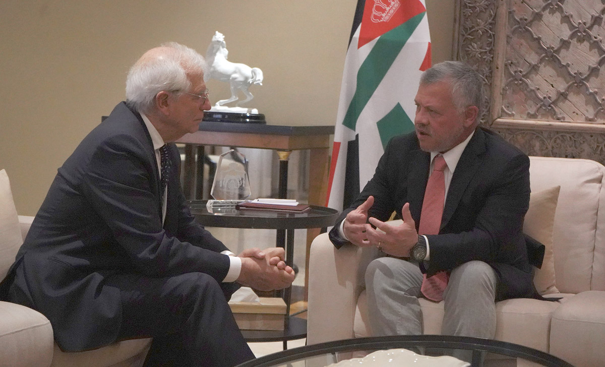 King receives EU foreign affairs chief, reaffirms Jordan’s steadfast position on Palestinian cause