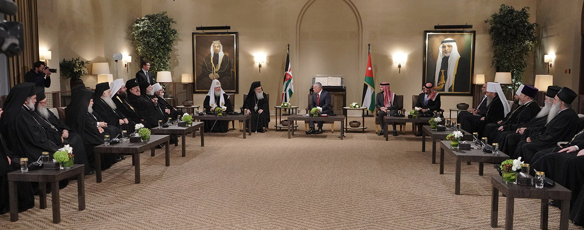 King receives primates of Orthodox churches participating in Amman gathering