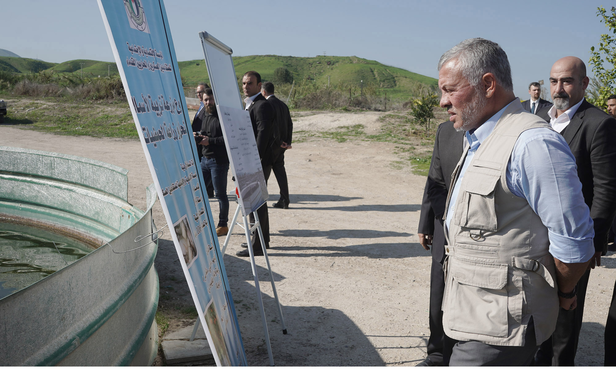 King visits two agricultural projects in Northern Ghor