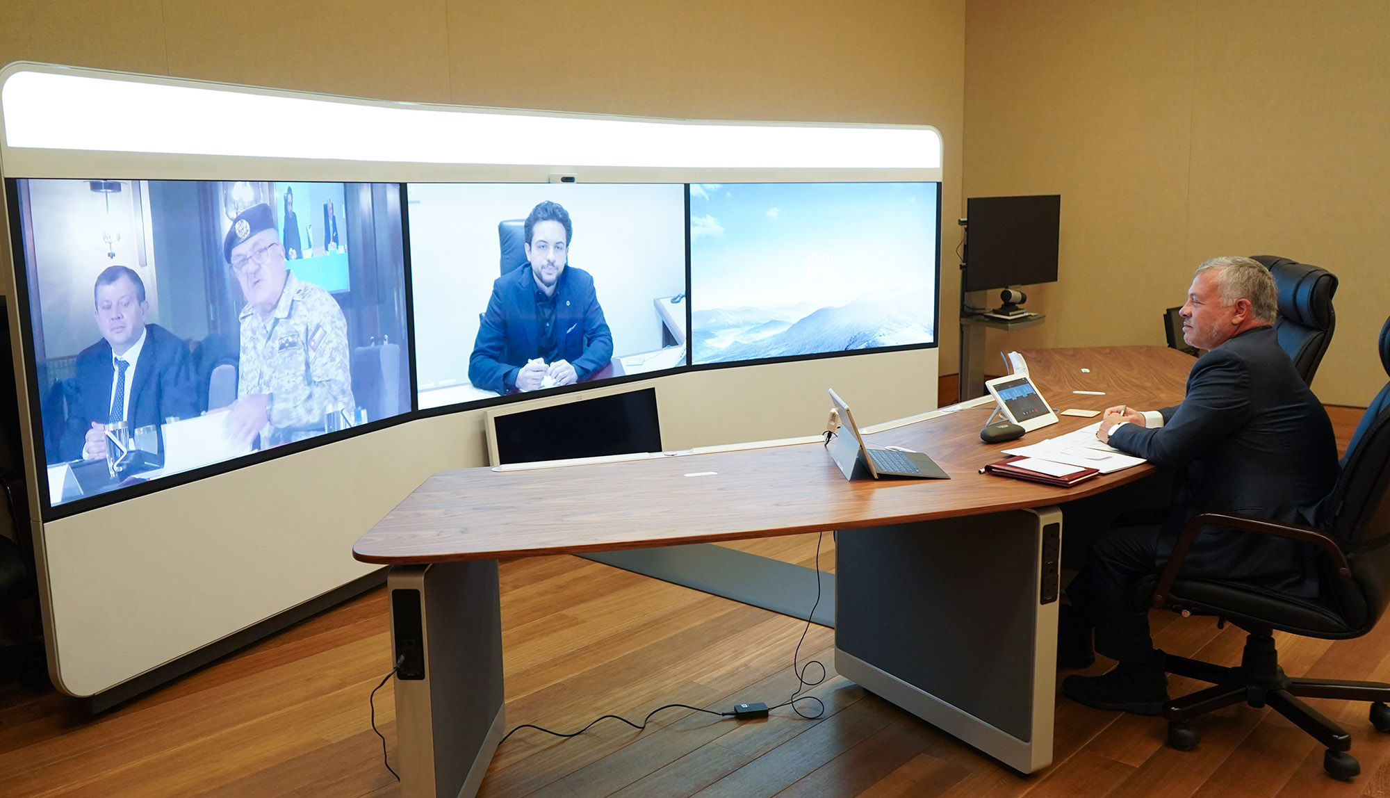 King, via teleconference, chairs follow-up meeting on distance learning procedures