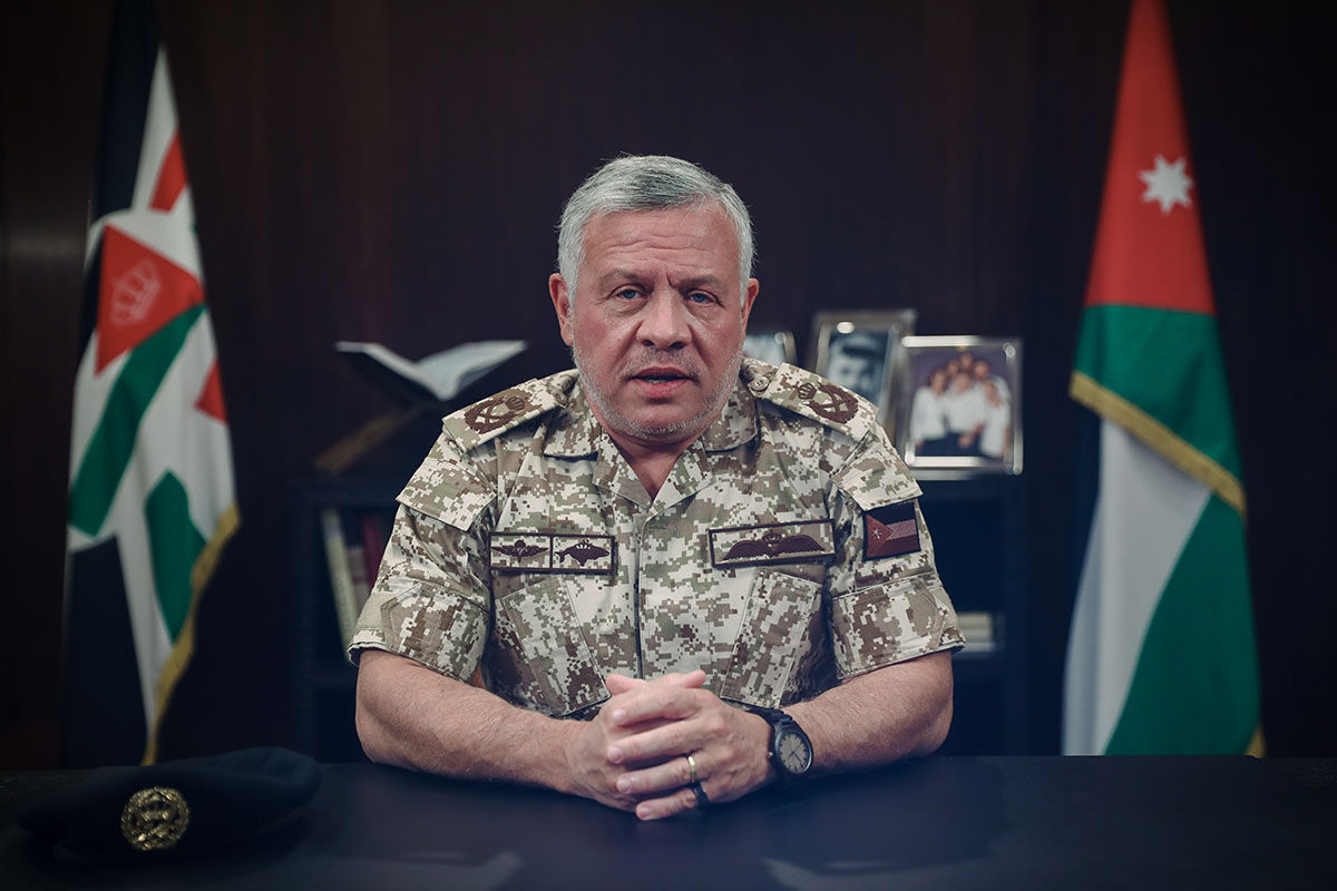 King, in video message, expresses confidence in Jordanians’ ability to rise to the challenge
