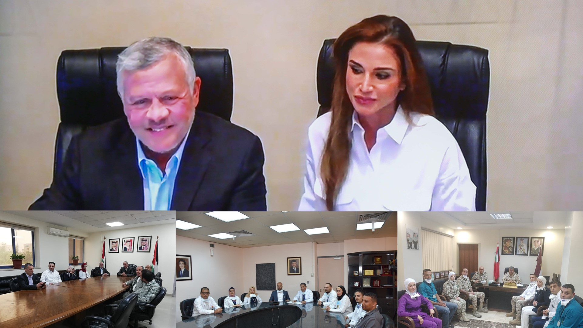 King, Queen speak to medical, nursing staff at three hospitals before iftar