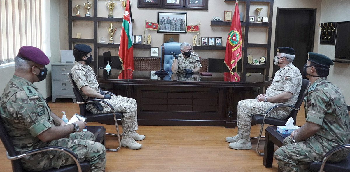 King visits King Hussein bin Ali Brigade command