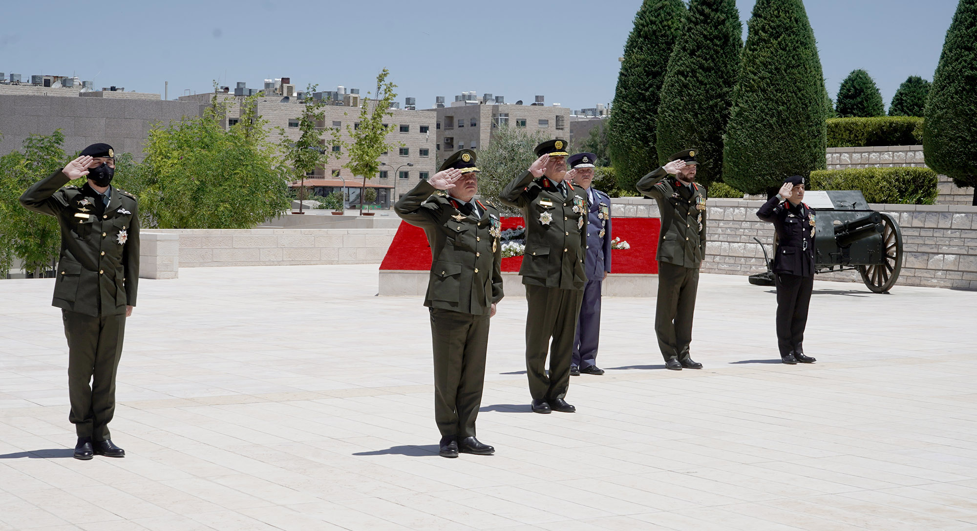 King attends JAF ceremony marking multiple national occasions