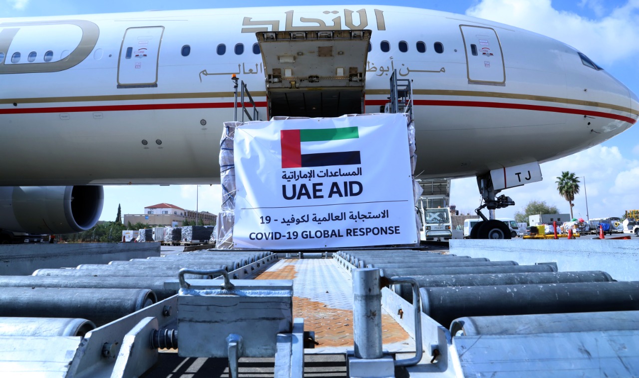 3rd Emirati plane carrying medical aid arrives in Amman