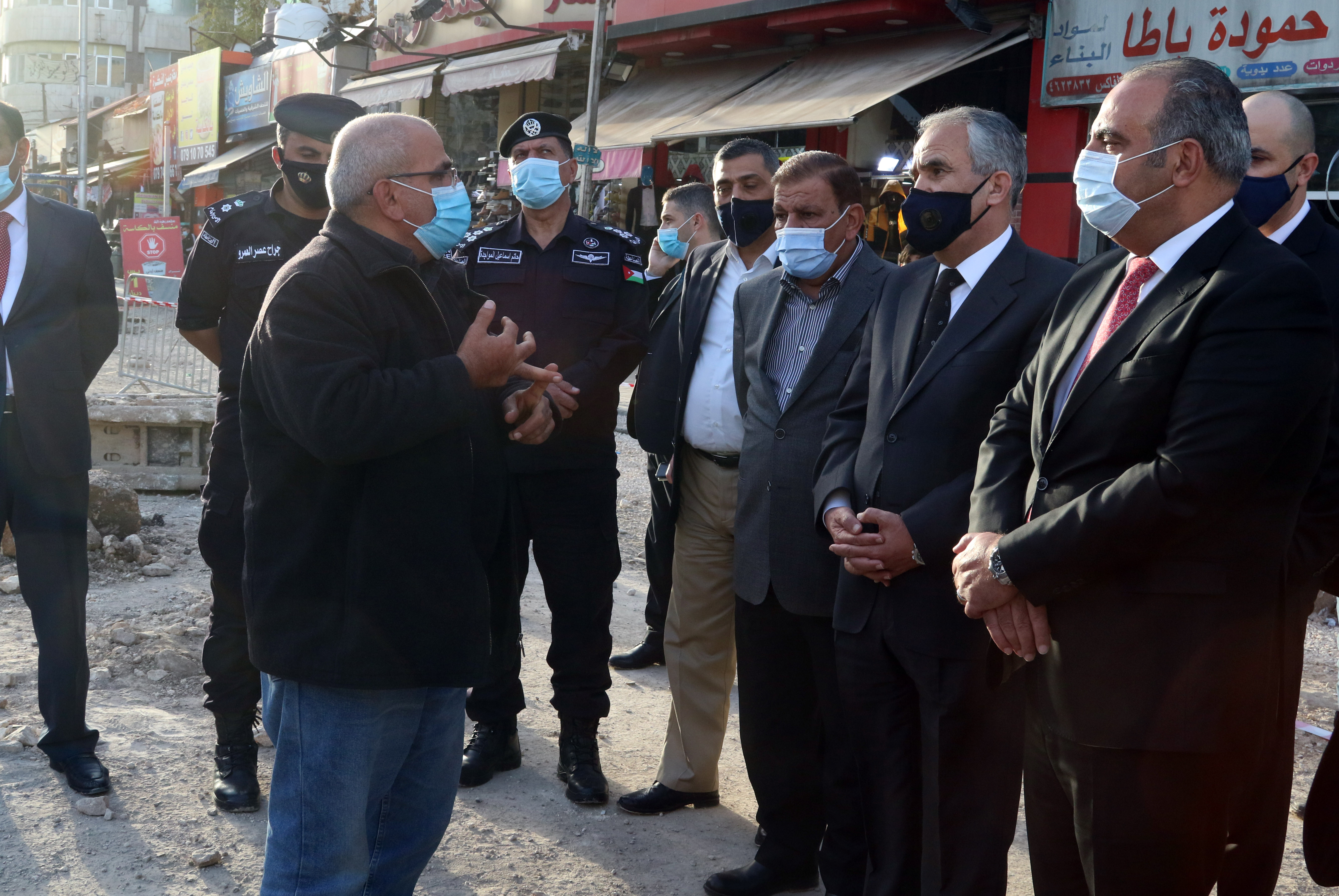 Interior Minister checks on downtown rainwater drainage project