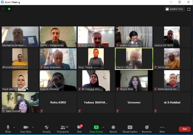 The Regional Dialogue II for the Arab and Asian Parliamentarians Meeting ” impact of the Corona pandemic on population and development issues in the Arab region”.