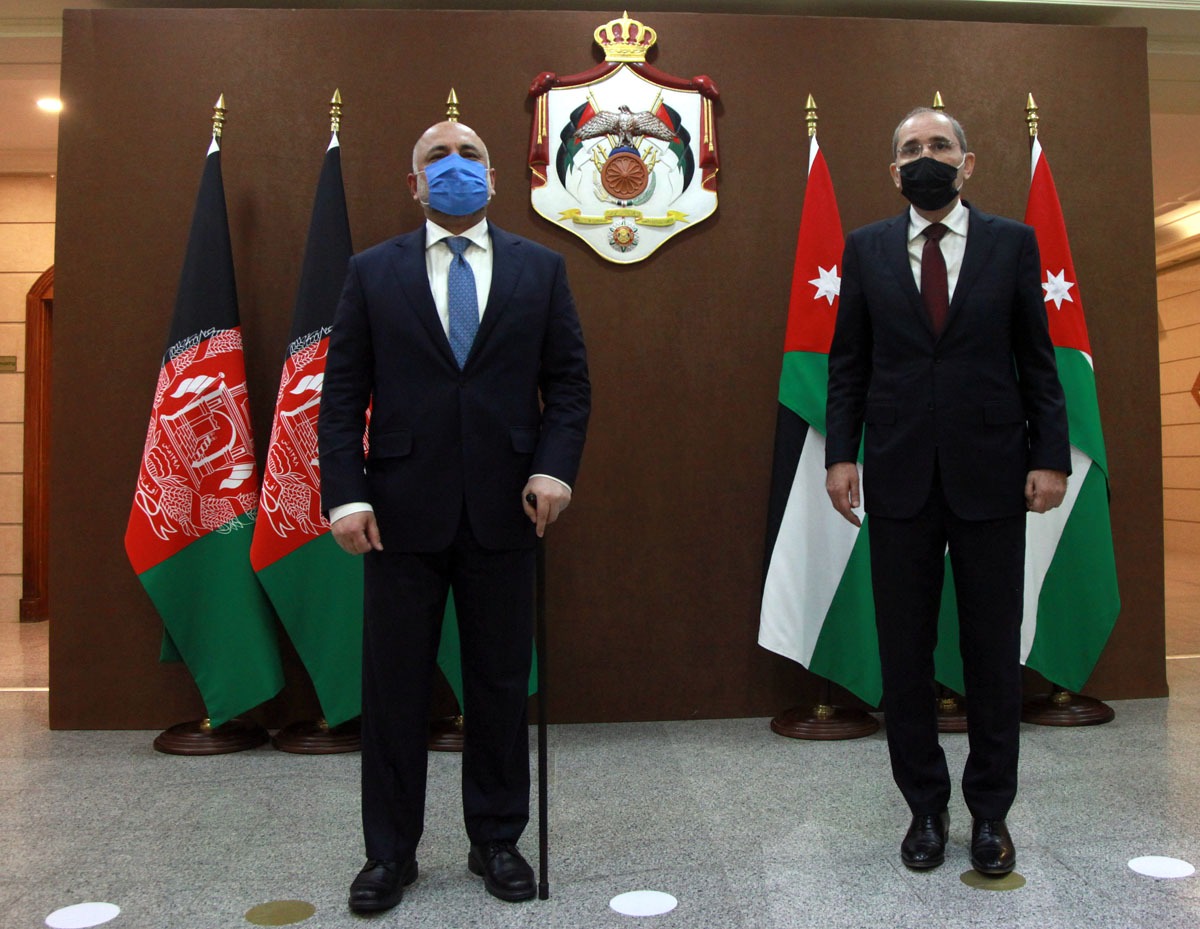 Jordan, Afghan foreign ministers talk peace in Afghanistan, region