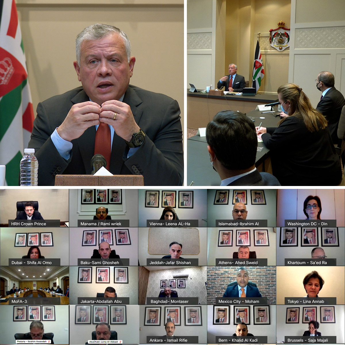 Kings meets with heads of Jordan’s diplomatic missions