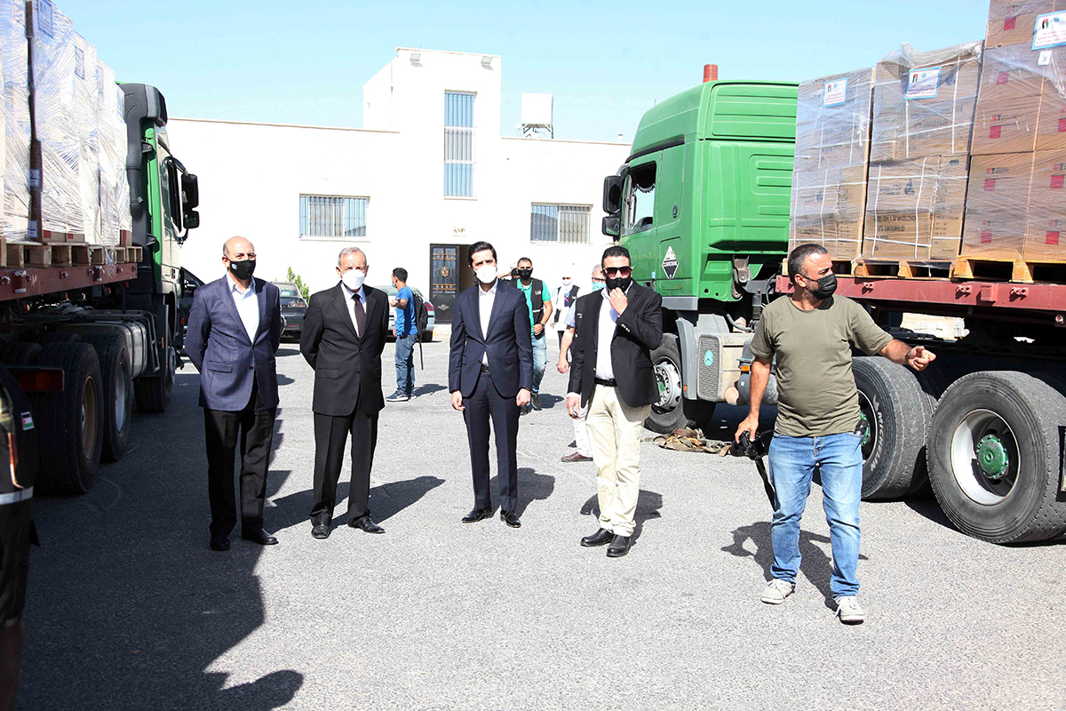 Hashemite charity organization, JAF send aid convoy to Palestinians