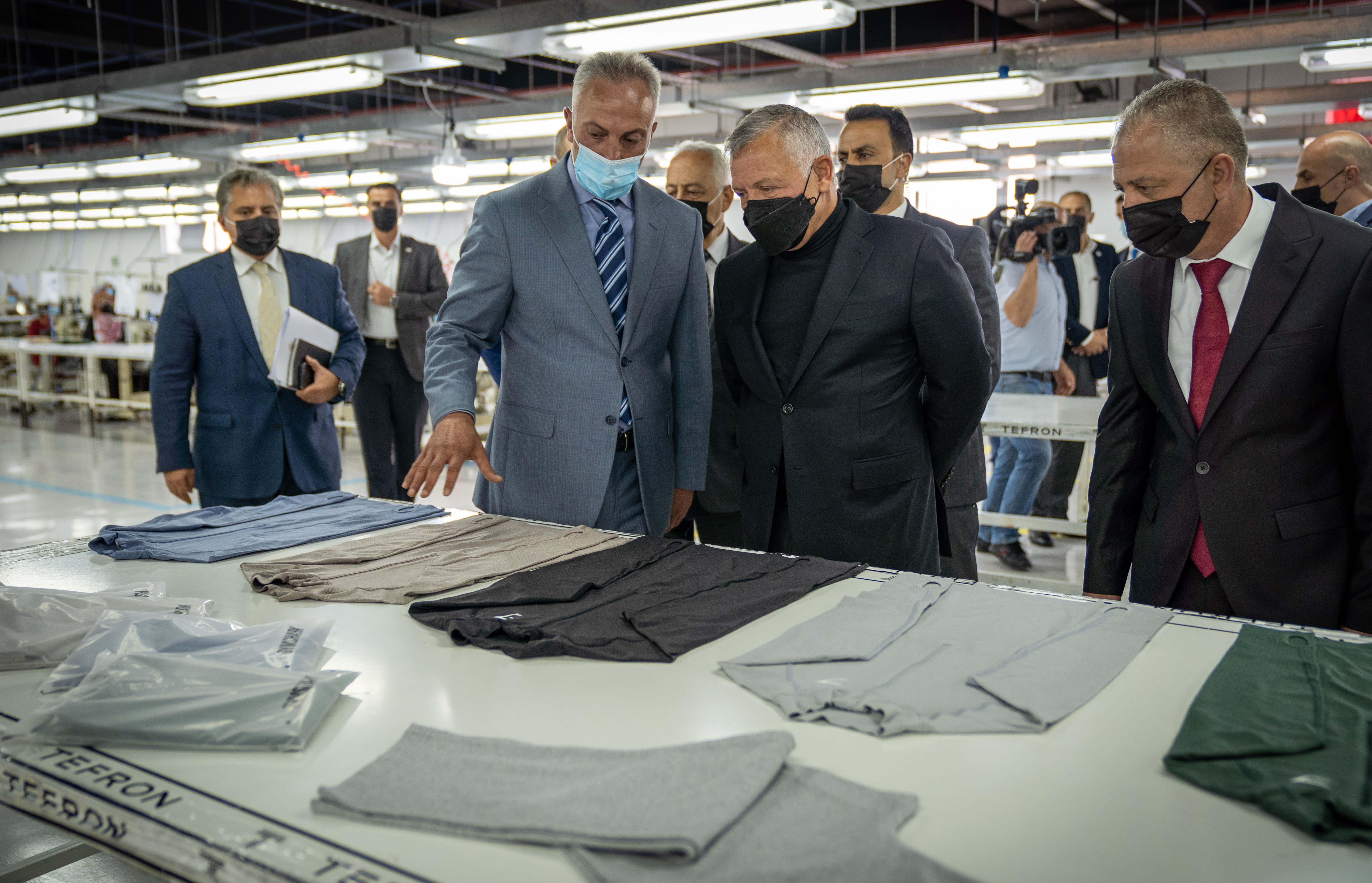 King visits garment factory in Northern Mazar