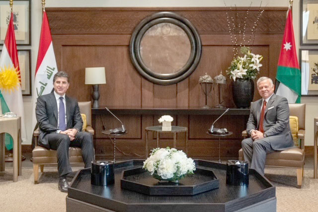 King receives president of Kurdistan Region in Iraq