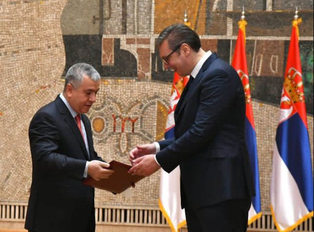 Serbian president receives credentials of Jordanian envoy