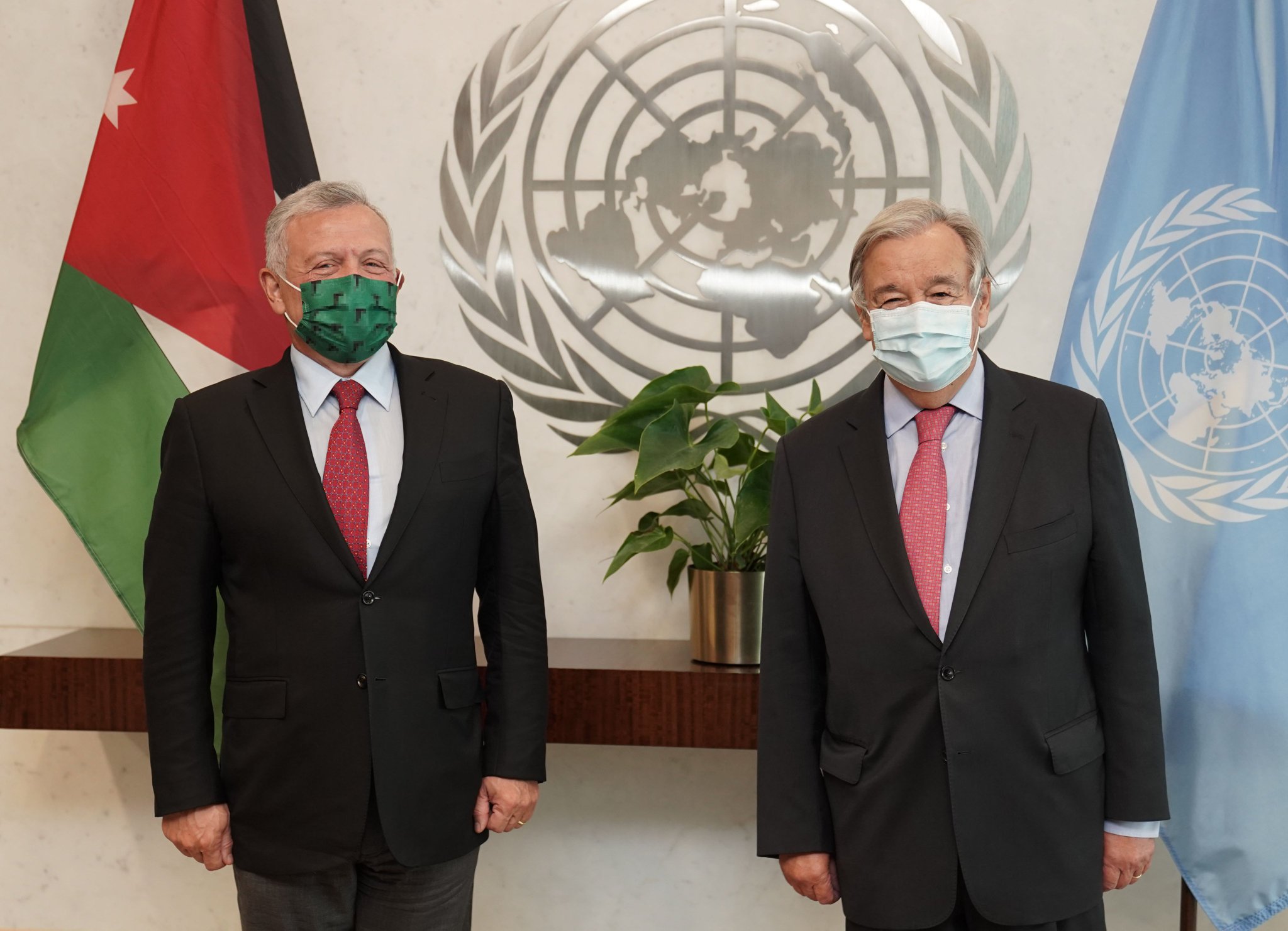 King meets UN secretary general