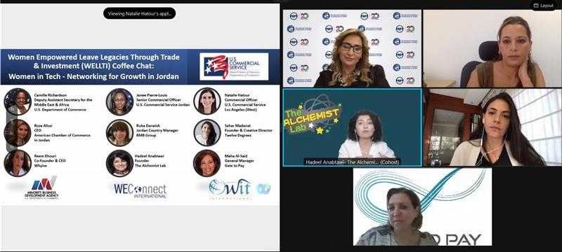 U.S.-Jordanian meeting discusses partnerships between women-led tech businesses