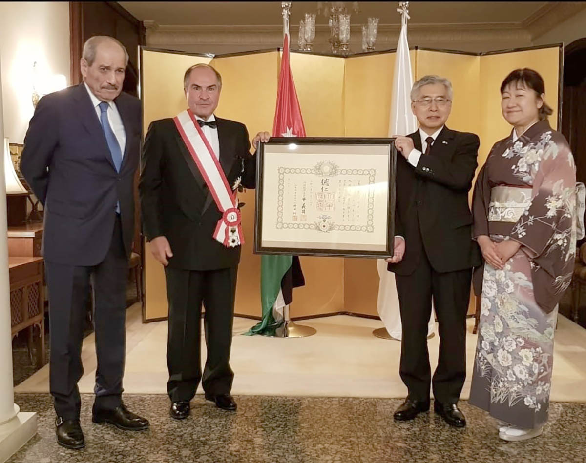 Former PM Hani Mulki receives top Japanese honors