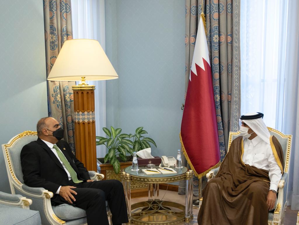 PM meets Qatari counterpart in Doha