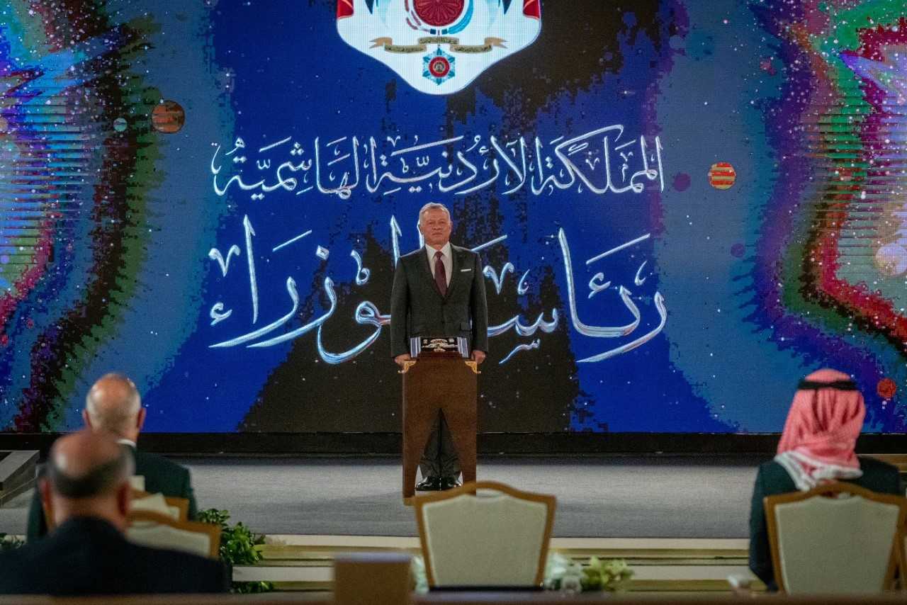 King attends government event marking state centennial