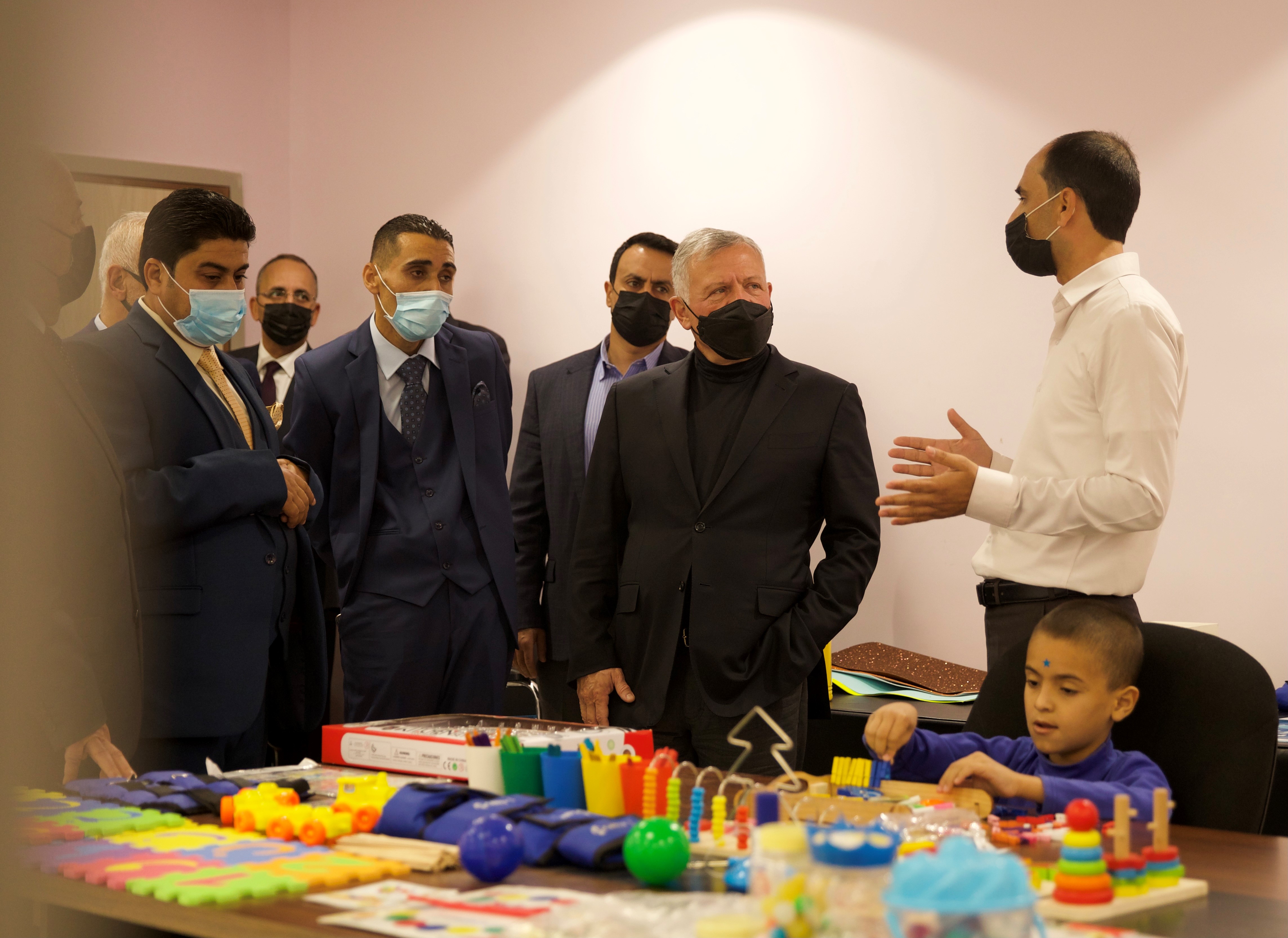 King visits special education center in Northern Jordan Valley