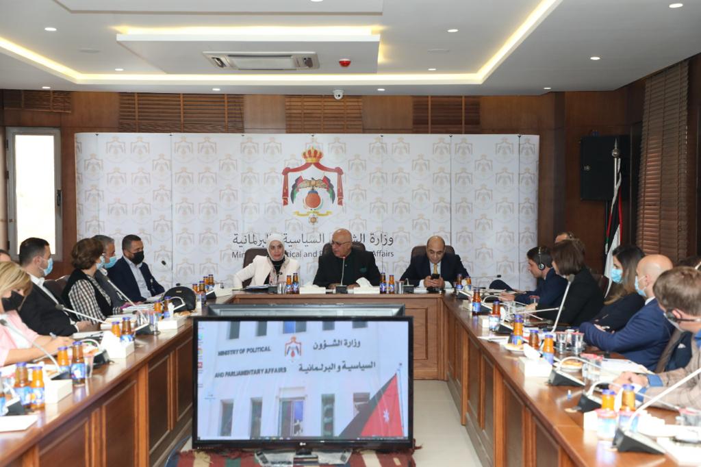 Political, Legal Affairs Ministers meets representatives of international civil society institutions