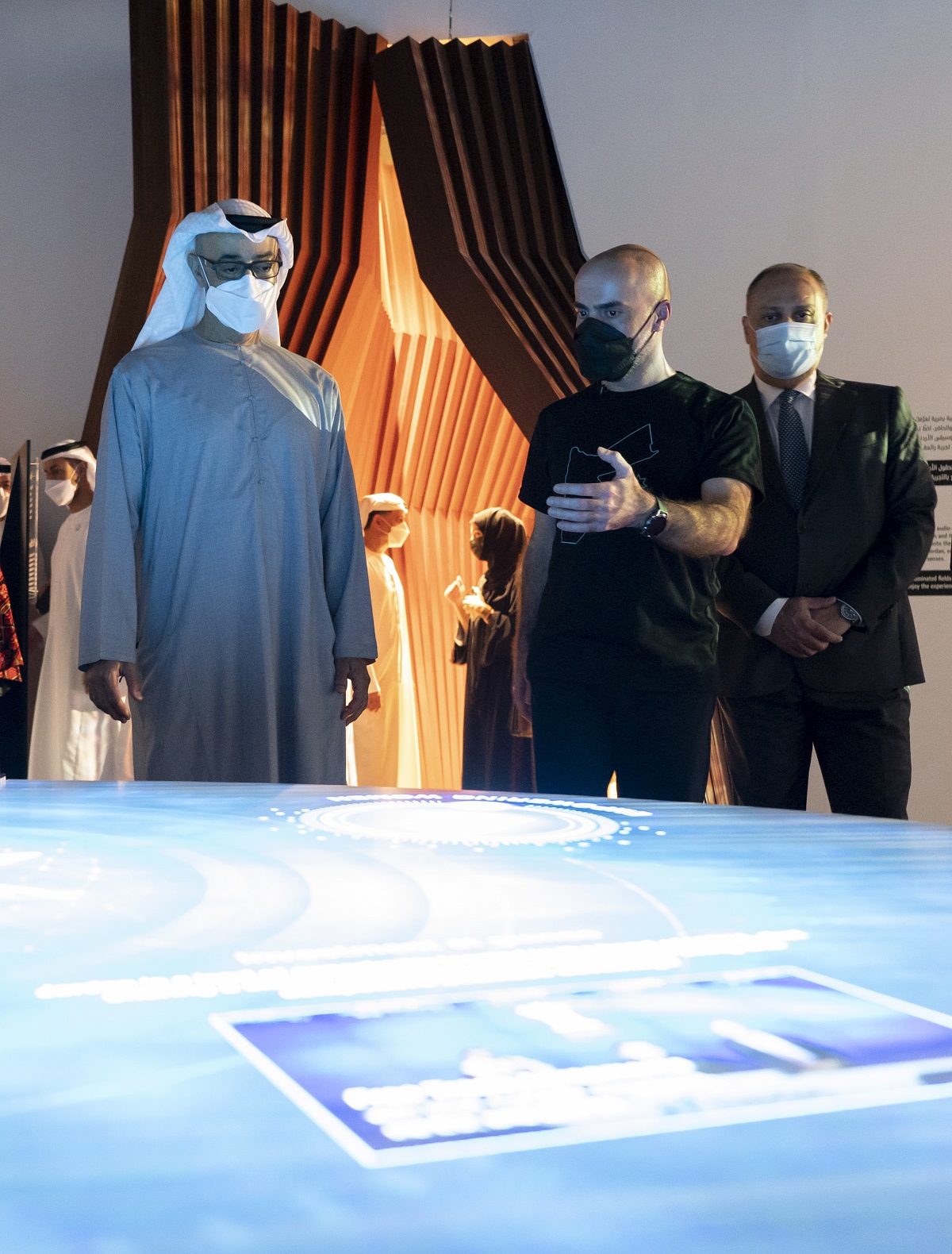 Abu Dhabi crown prince visits Jordanian pavilion at Expo 2020