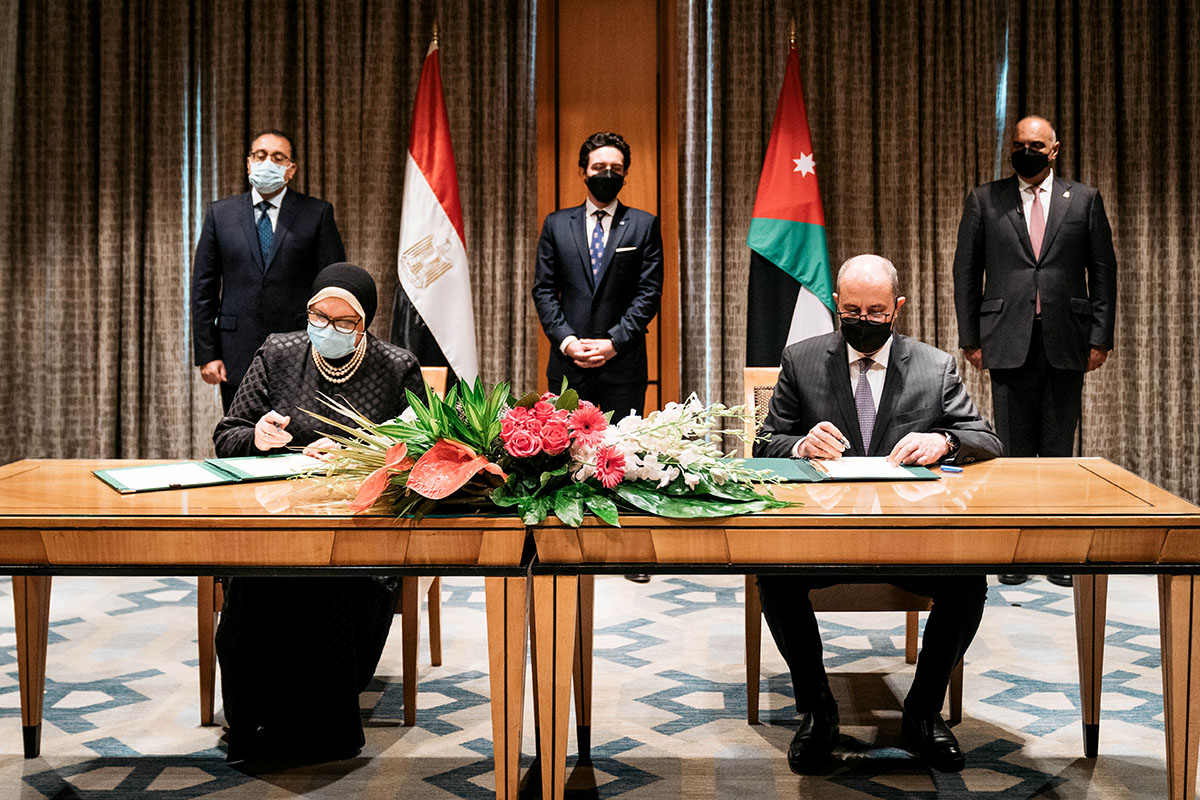 Crown Prince witnesses signing of two MoU, executive programme between Jordan, Egypt