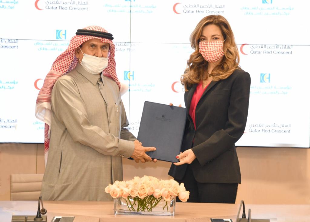 Princess Ghida Talal signs 2 agreements with QRCS