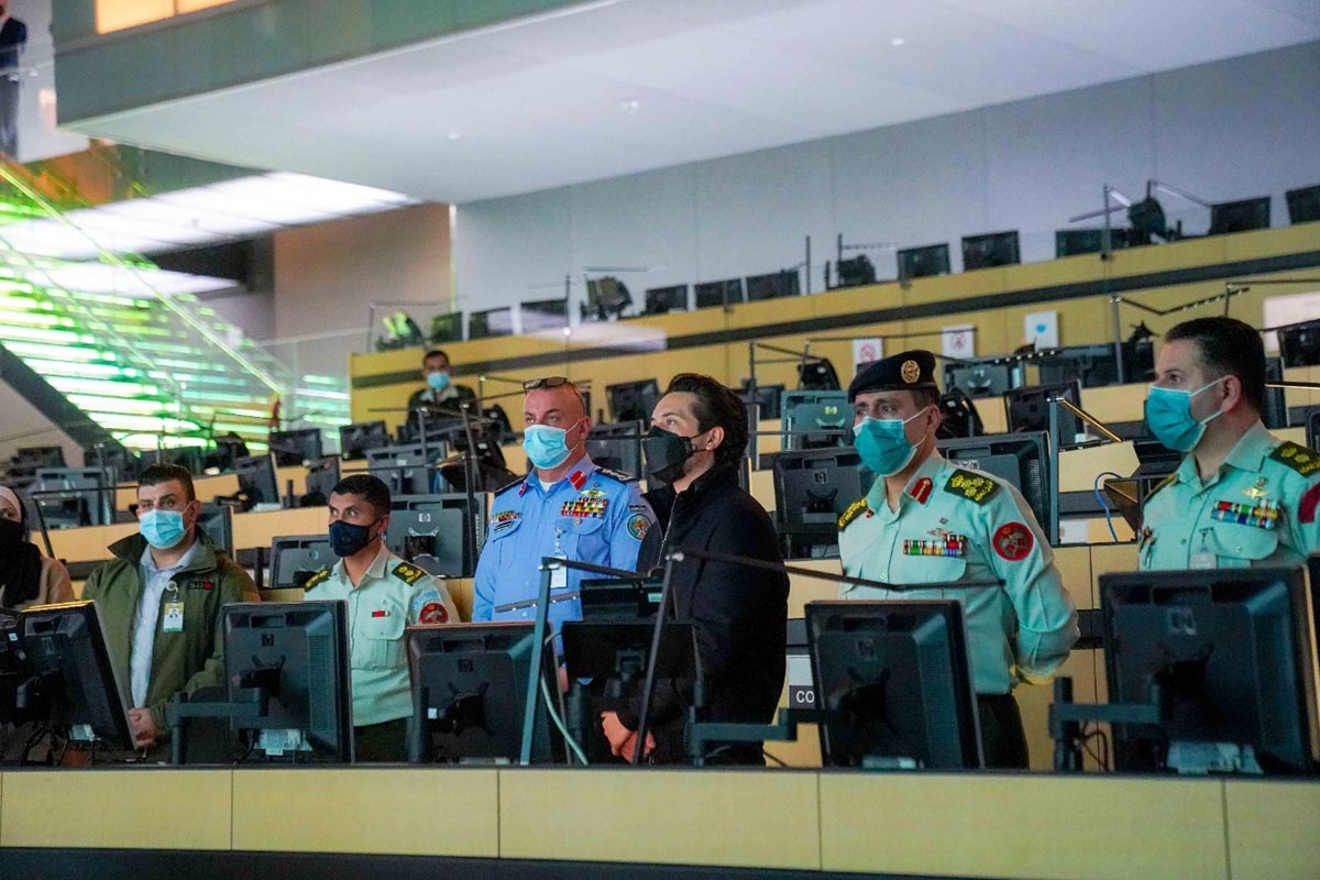 Crown Prince visits NCSCM's Covid Crisis Cell