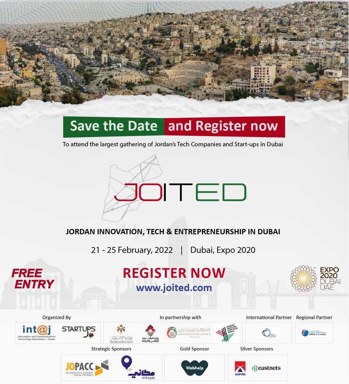 Int@j announces tech, entrepreneurship agenda at Expo 2020 Dubai