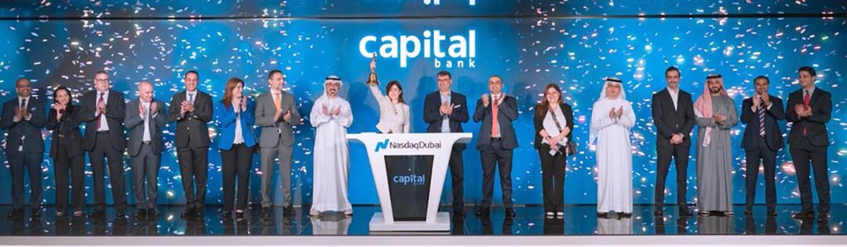 Jordan’s Capital Bank rings Nasdaq Dubai bell to celebrate listing of $100 million AT1 bond