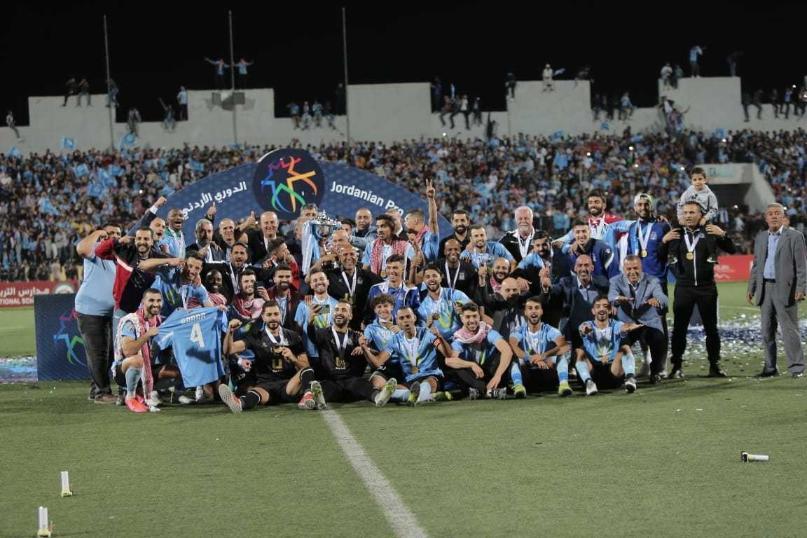 الفيصلي يتوج بطلا لدوري المحترفين لكرة القدم