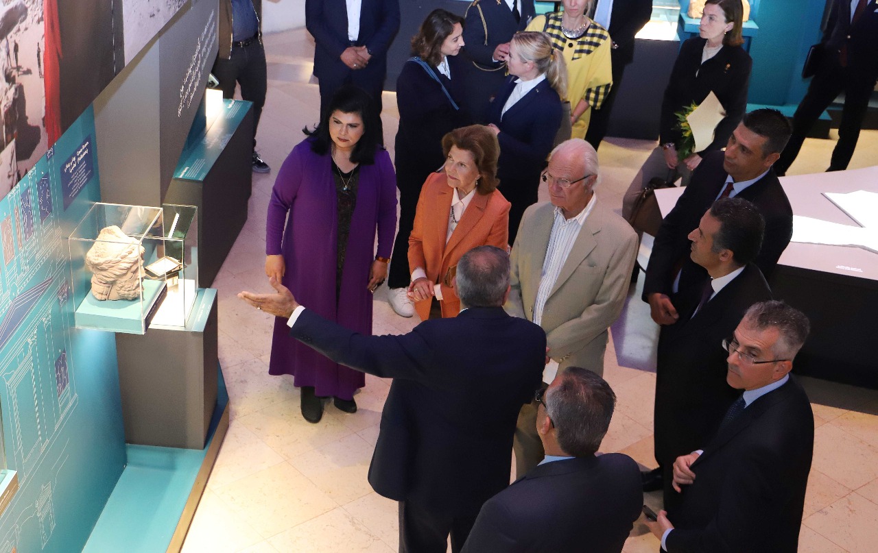 ملك وملكة السويد يشاركان في جلسة حوارية حول التغير المناخي ويزوران متحف الأردن