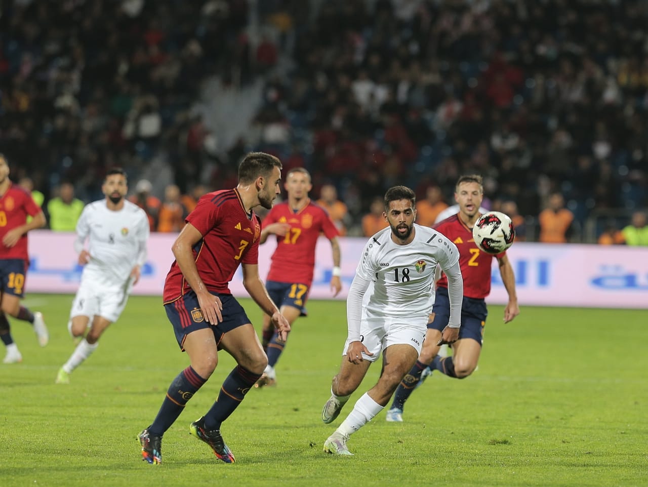 انتهاء مباراة المنتخب الوطني أمام ضيفه الإسباني بنتيجة 1-3