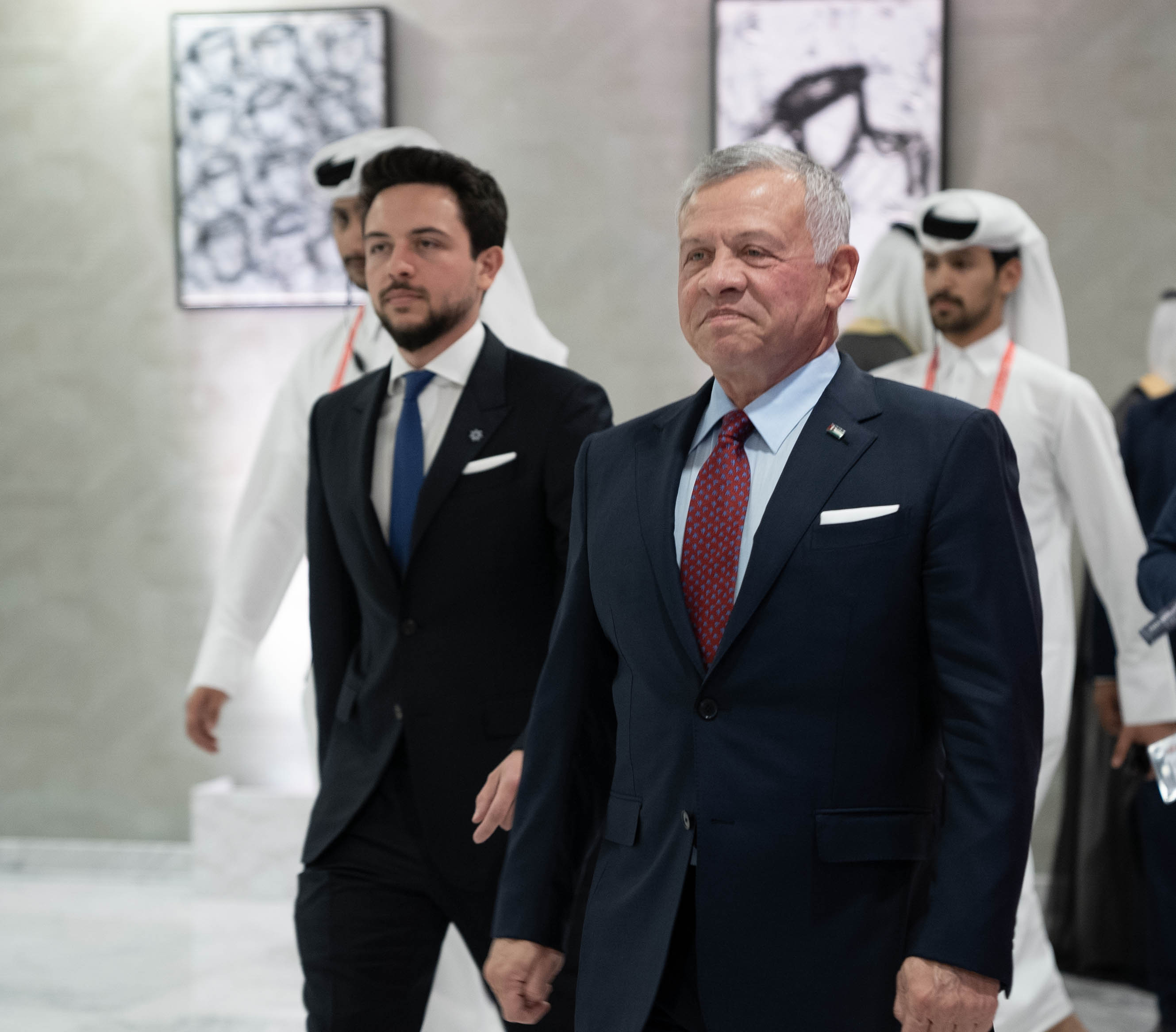 الملك وولي العهد يحضران حفل افتتاح بطولة كأس العالم في قطر