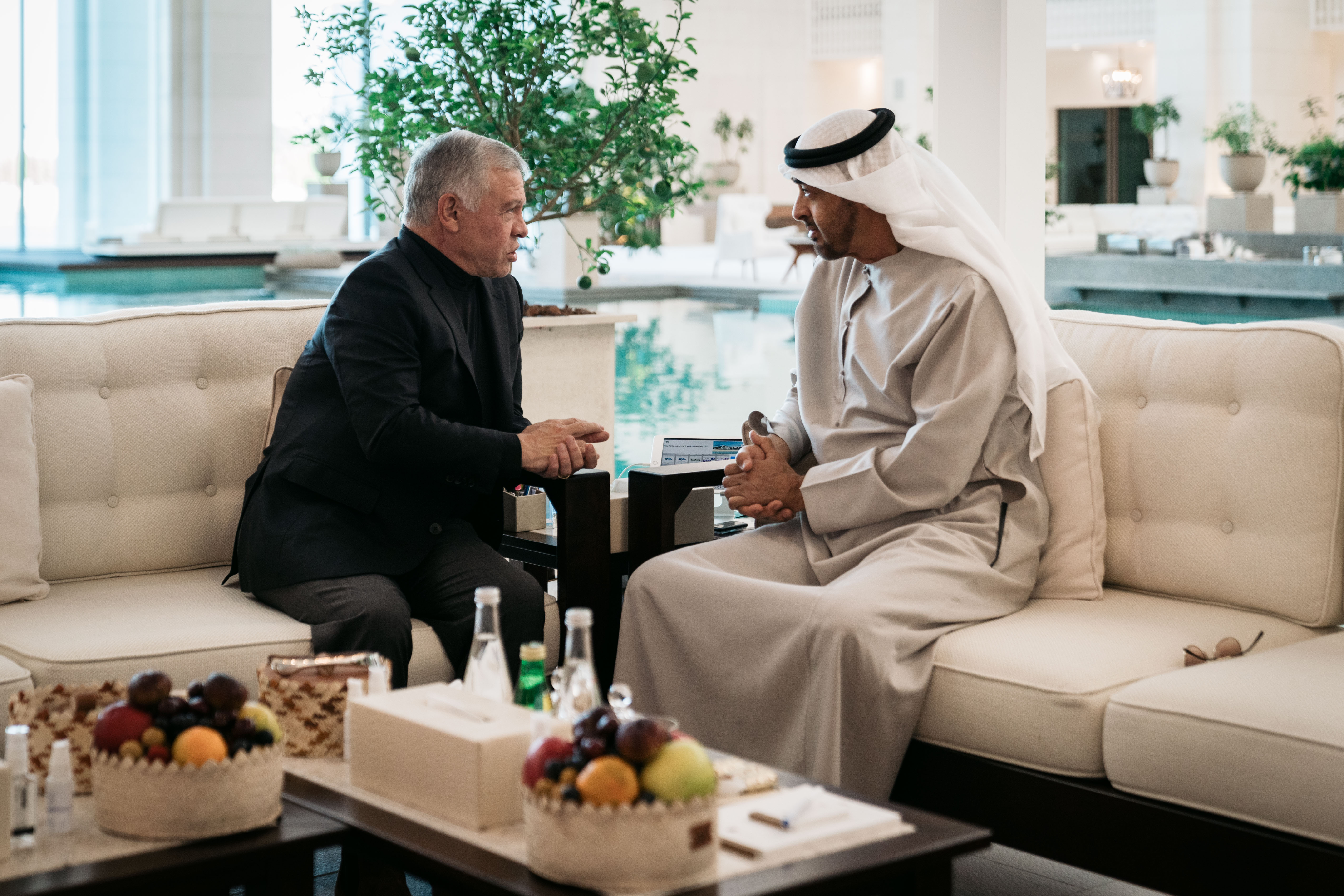 الملك يلتقي رئيس دولة الإمارات في أبوظبي