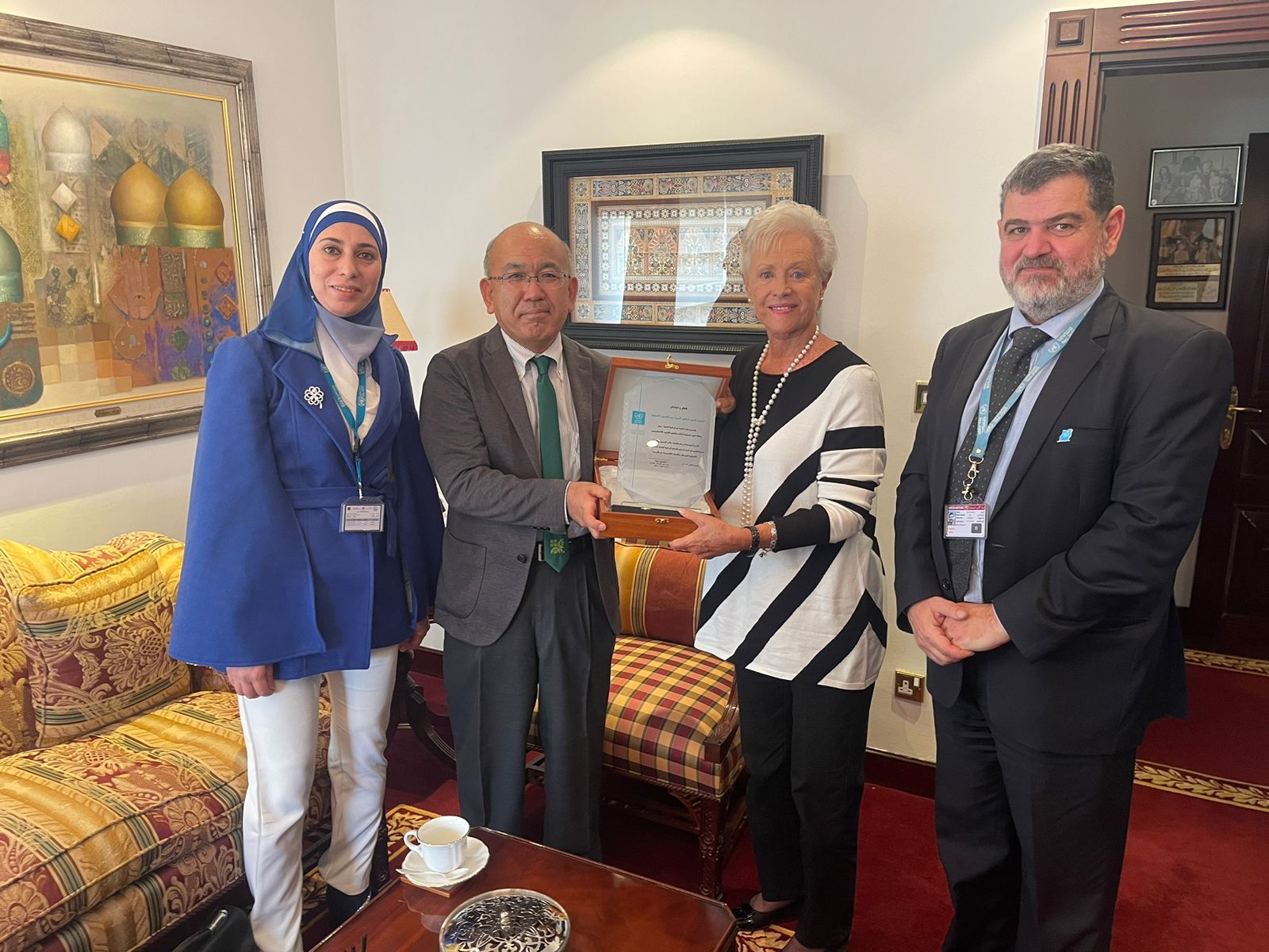 الأميرة منى تؤكد أهمية تعزيز التعاون بين المجلس التمريضي والأونروا