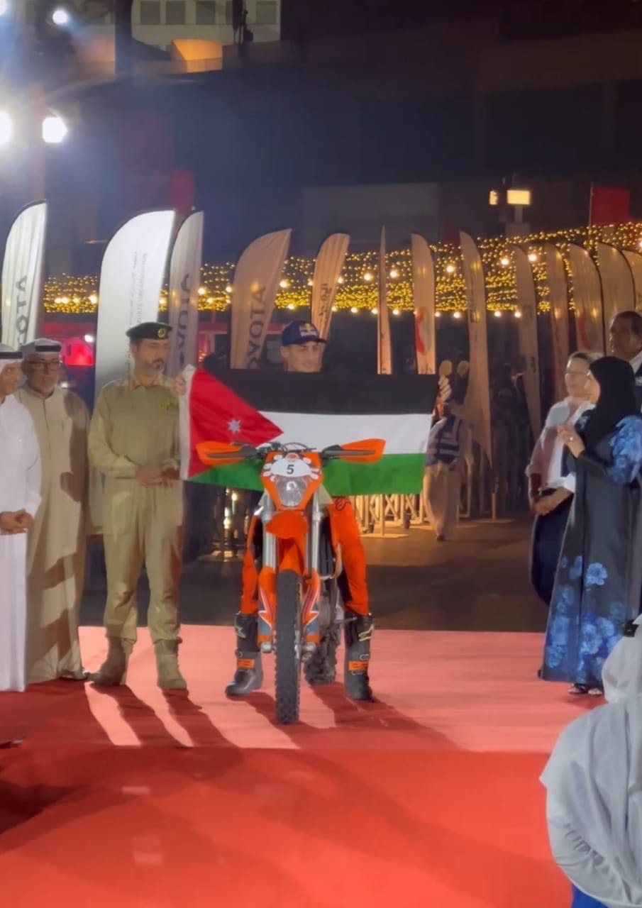 الأردني أبو عيشة الرابع في بطولة العالم للدراجات النارية باها
