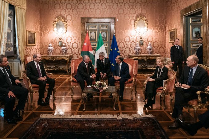 الملك يلتقي رئيسي مجلسي الشيوخ والنواب في إيطاليا