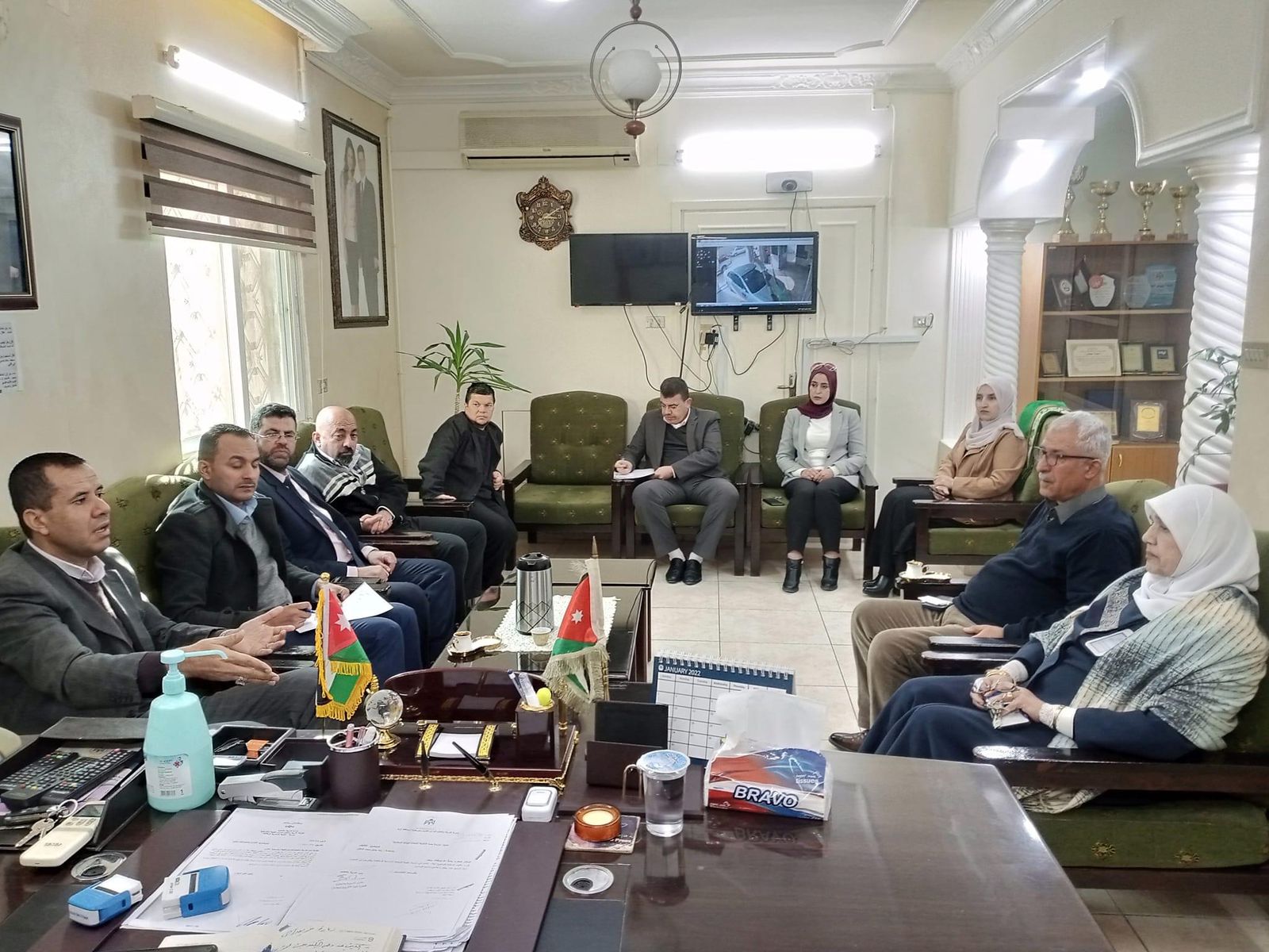 تربية لواءي الطيبة والوسطية تبحث واقع تنفيذ الخطة التطويرية