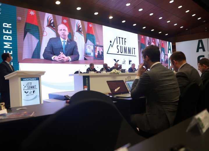 الأمير فيصل بن الحسين يفتتح اجتماع اللجنة العمومية للاتحاد الدولي لكرة الطاولة