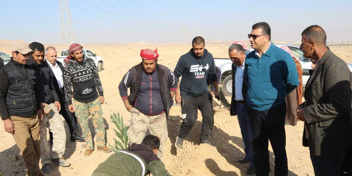 الحنيفات يتفقد مشروع الزعفران المؤابي في الكرك وغابتي القطرانة وسواقة