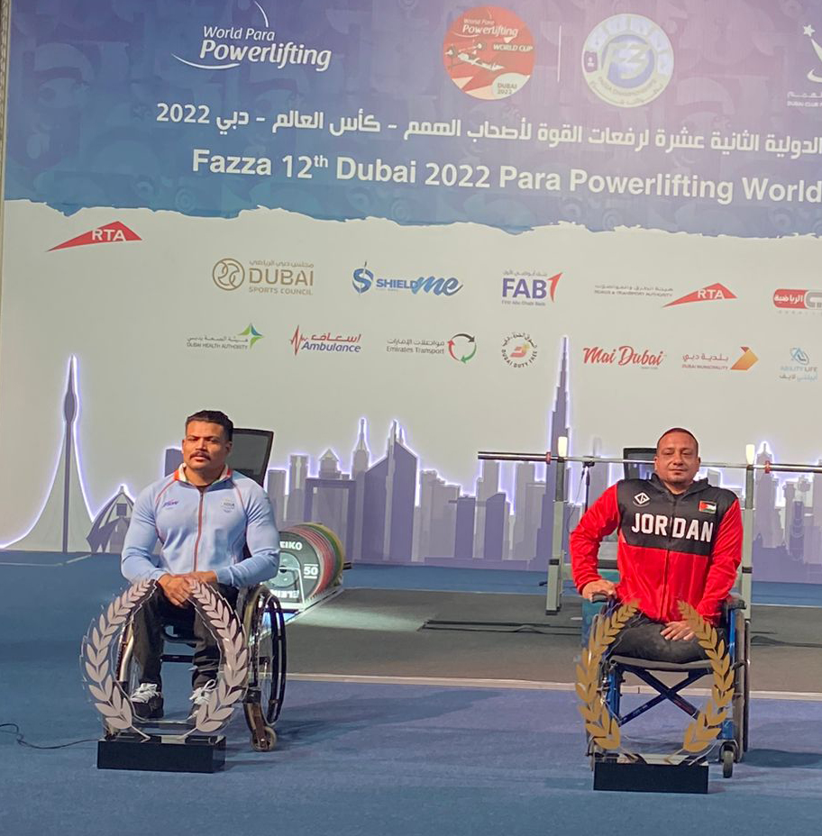 ذهبية أردنية أولى في بطولة فزاع البارالمبية لرفع الأثقال