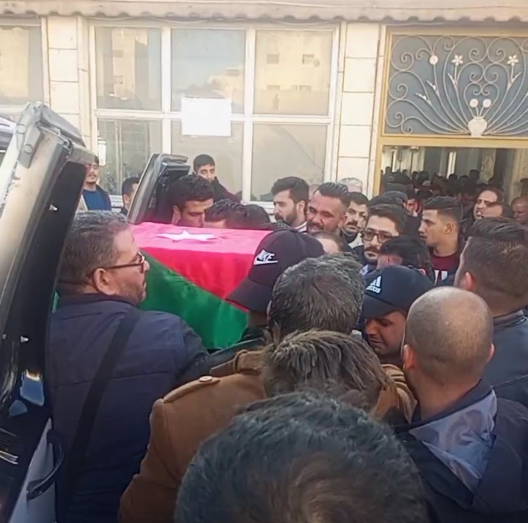 تشييع جثمان الشهيد إبراهيم الشقارين في الطفيلة