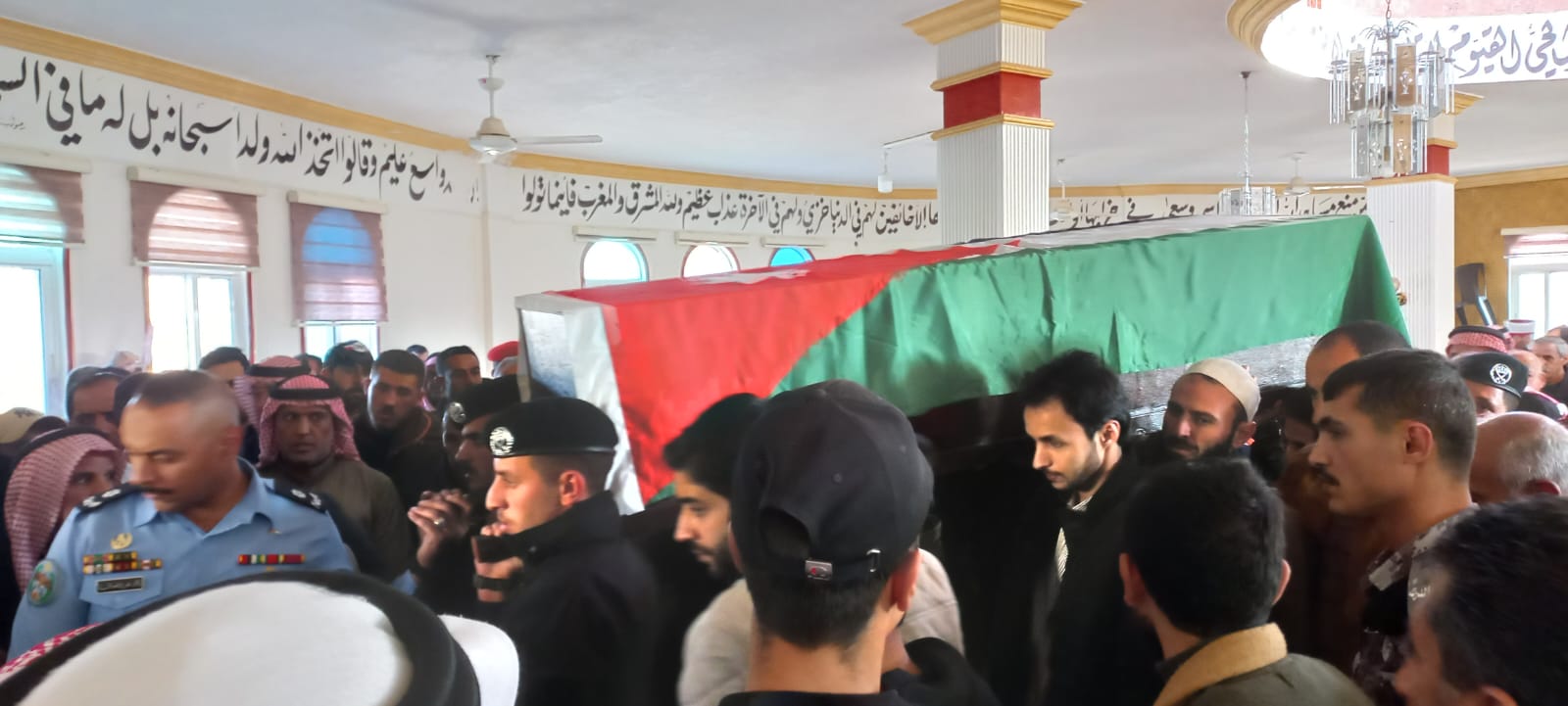 تشييع جثمان الشهيد الملازم معتز النجادا في مأدبا