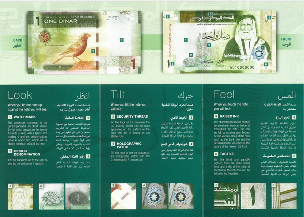 البنك المركزي: تداول فئة الدينار من الإصدار الخامس اعتبارا من اليوم