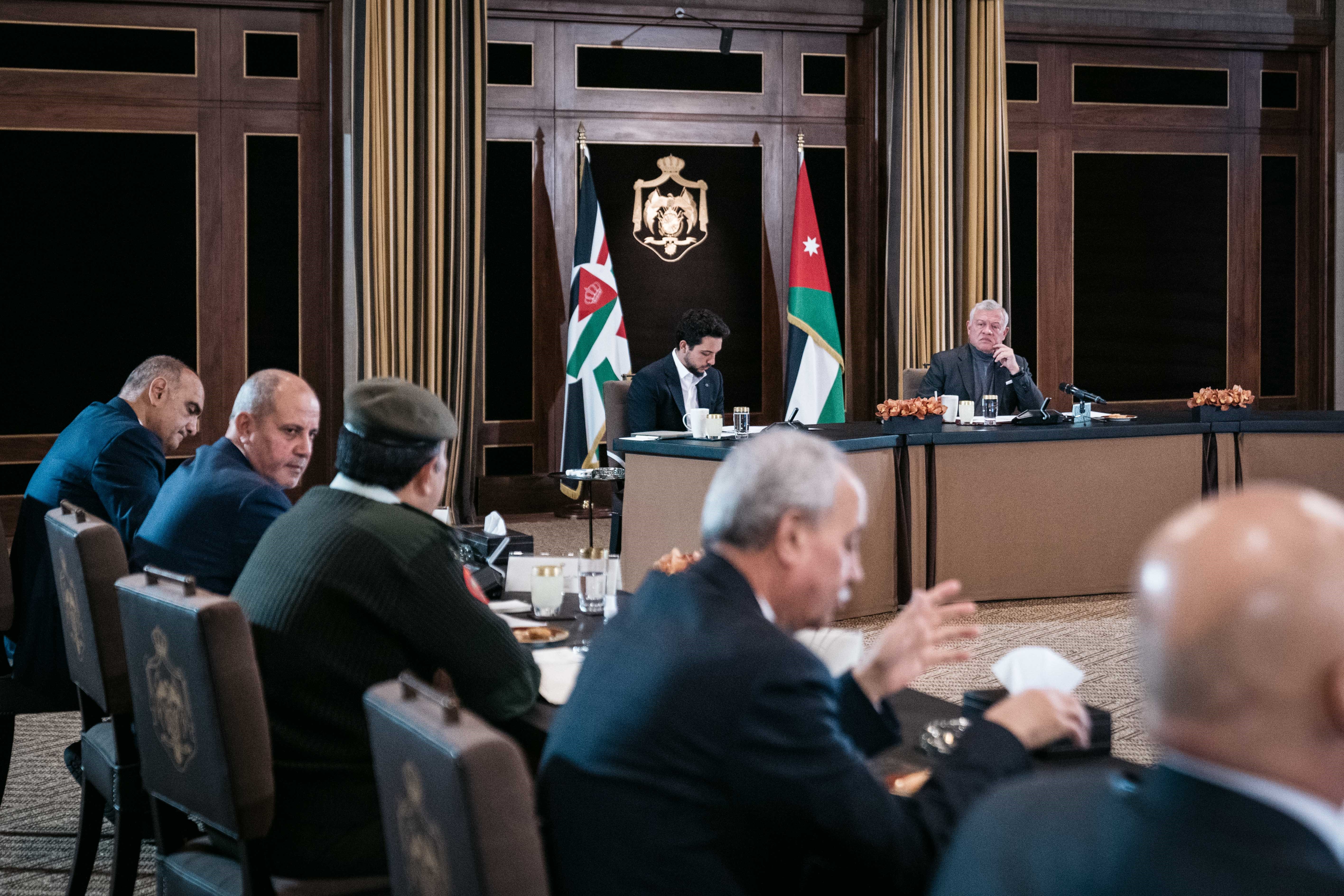 الملك يلتقي مجموعة من ممثلي القطاع الصناعي للنسيج (المحيكات)