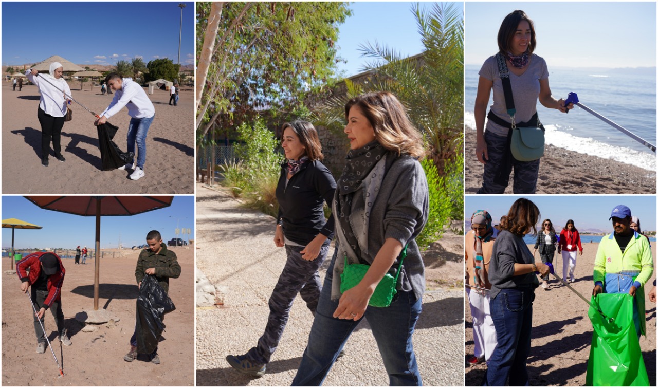 الأميرة دانا فراس ترعى فعاليات حملة بيئية لجمعية قرى الأطفال الأردنية