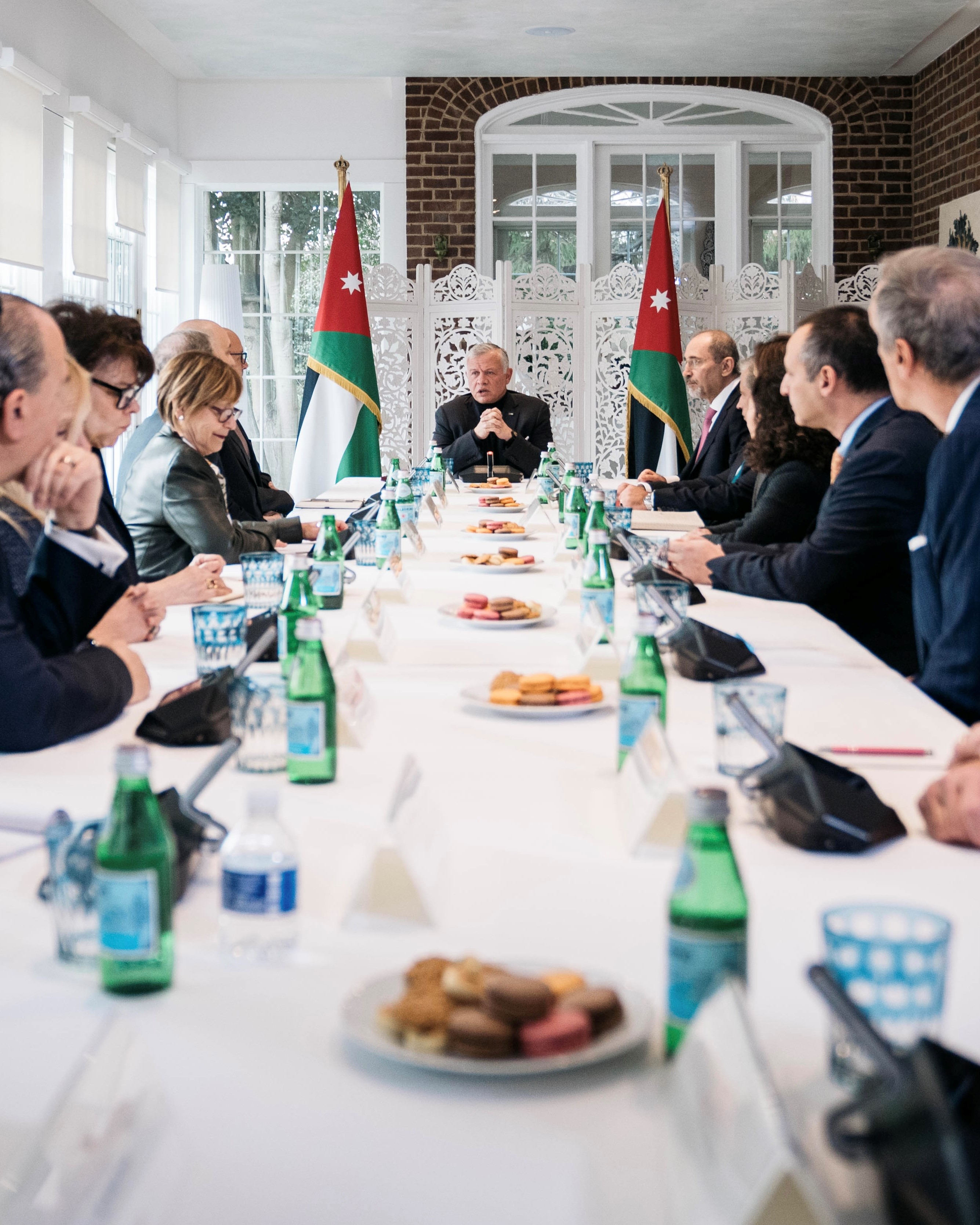 الملك يلتقي ممثلين عن منظمات يهودية دولية وأمريكية