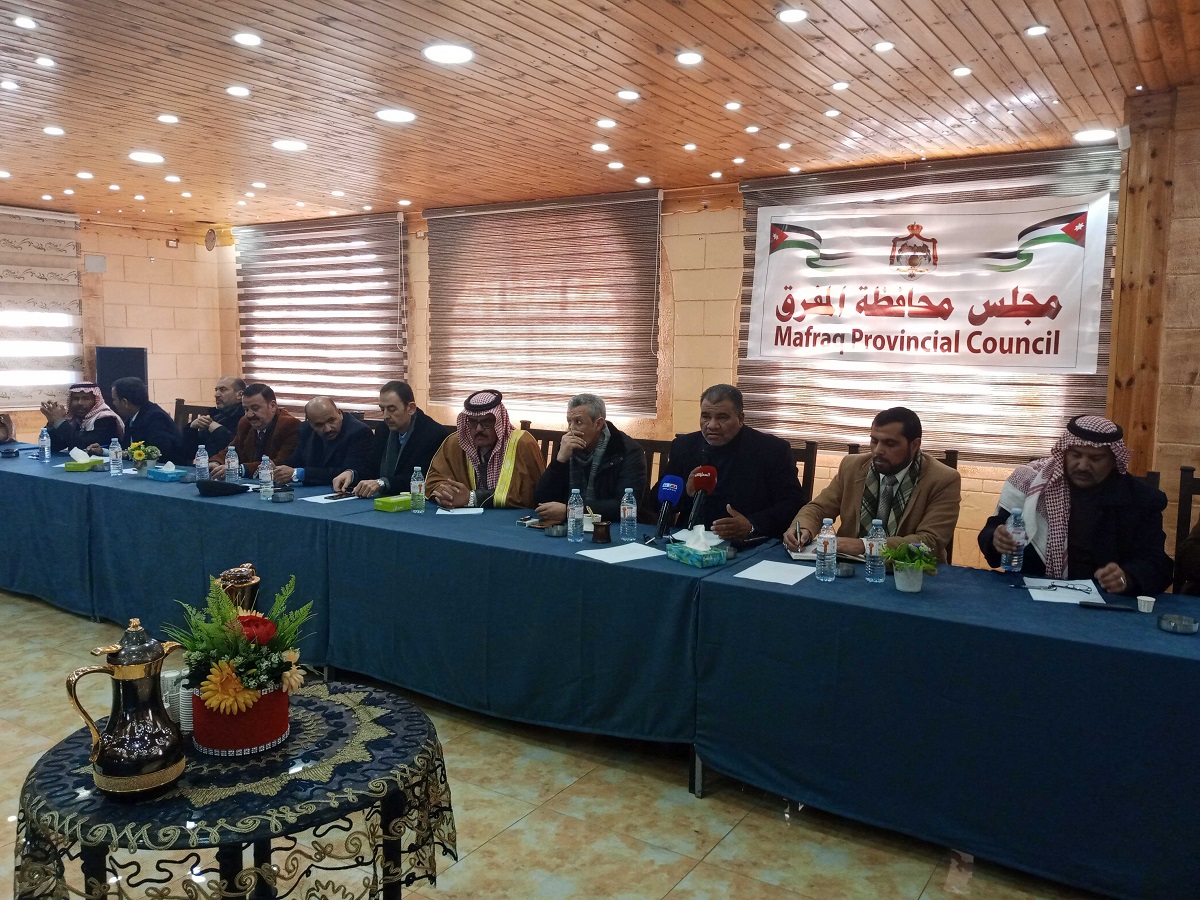 لقاء بين مجلس محافظة المفرق ونواب وأعيان المحافظة